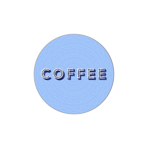 [야미다]커피블루 코스터(10cm) 1P